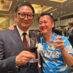 株式会社G1レーシング（一口馬主クラブ法人）吉田正志 代表取締役社長とのツーショット。 追分ファーム マネージャーもされている。